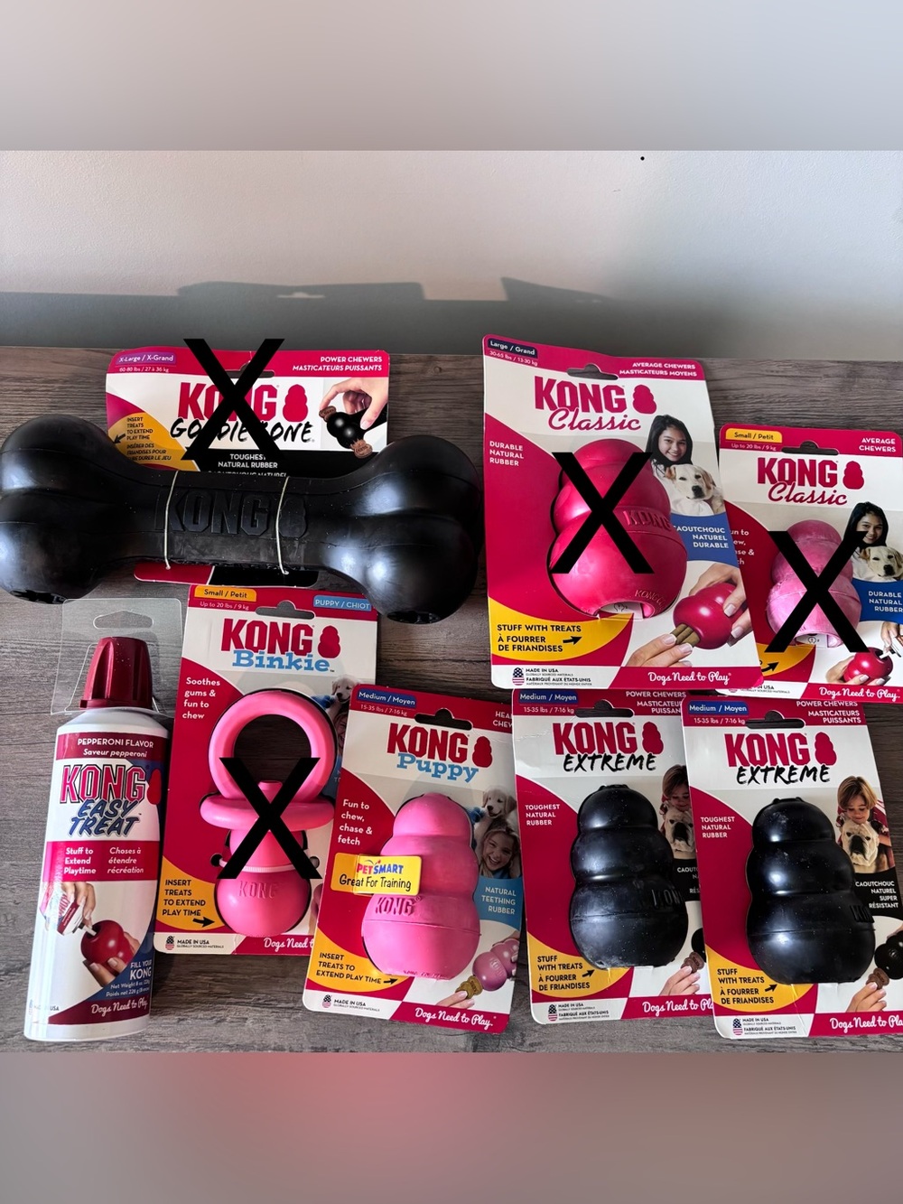 KONG Durable Dog Chew Toy Bundle
